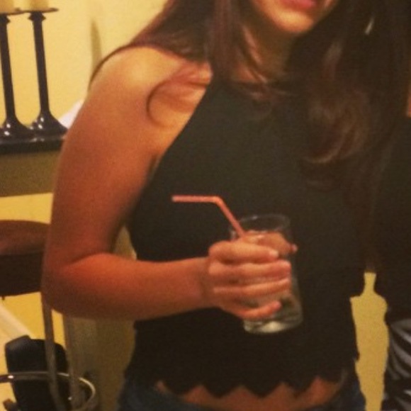 Black Halter Top - Picture 3 of 3